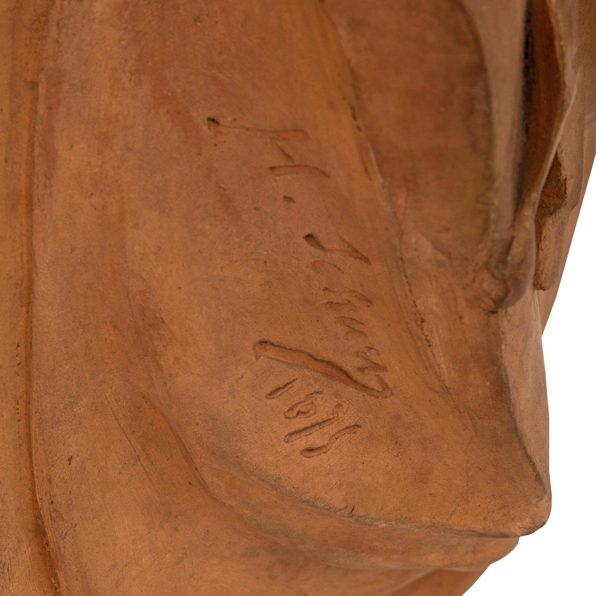 Bustos/decoración mural de terracota italiana del siglo XIX, estilo renacentista 1