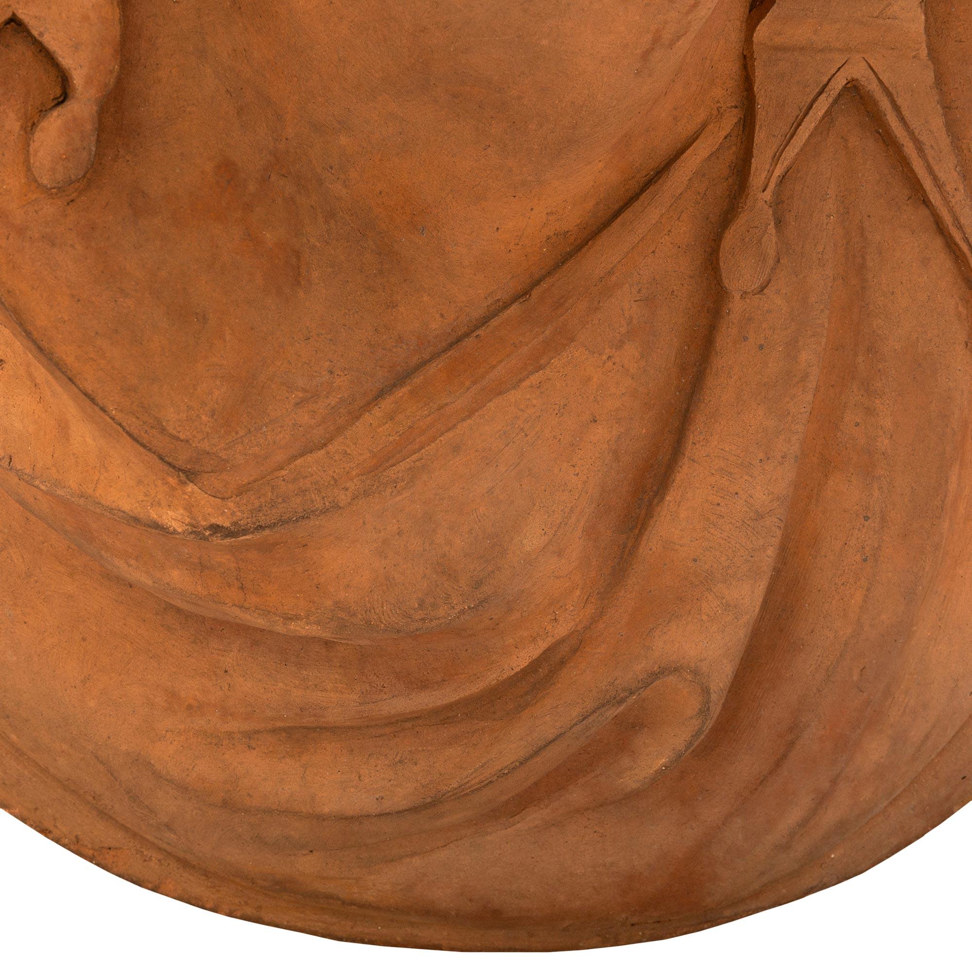 Bustos/decoración mural de terracota italiana del siglo XIX, estilo renacentista 2