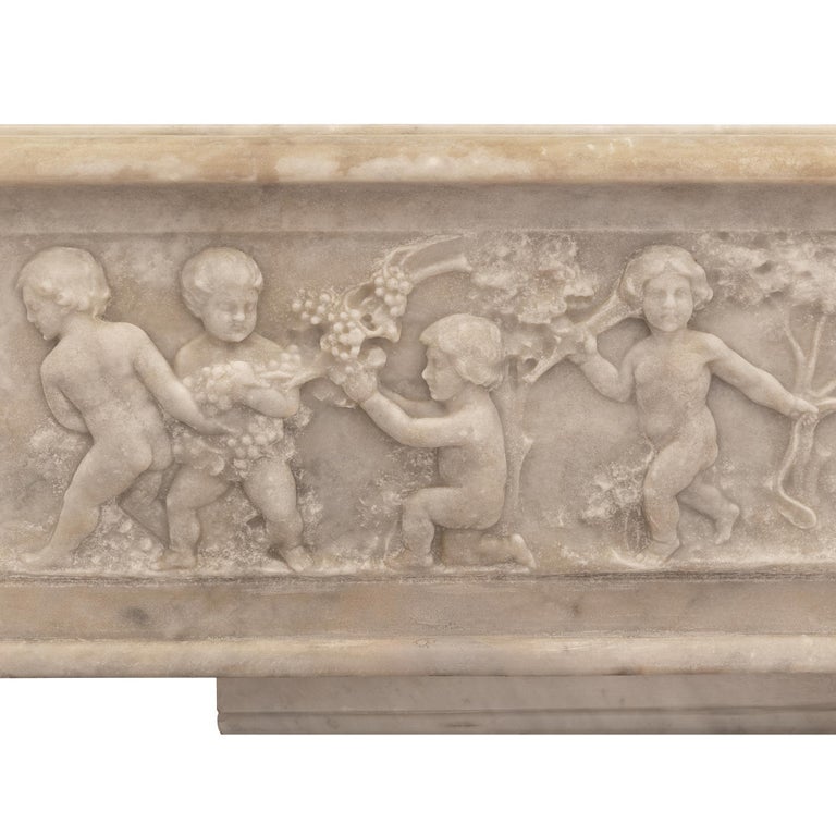 Italian 19th Century Renaissance St. White Carrara Marble Planter For ...