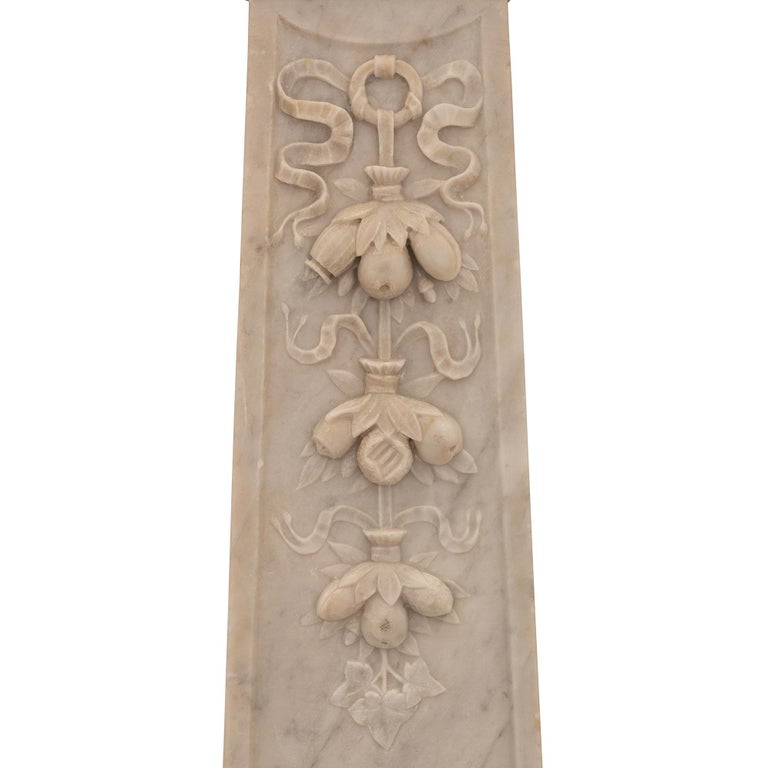 Italian 19th Century Renaissance St. White Carrara Marble Planter For ...
