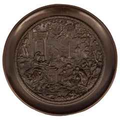 Italian 19th Century Renaissance Style Patinated Bronze Tall Tazza