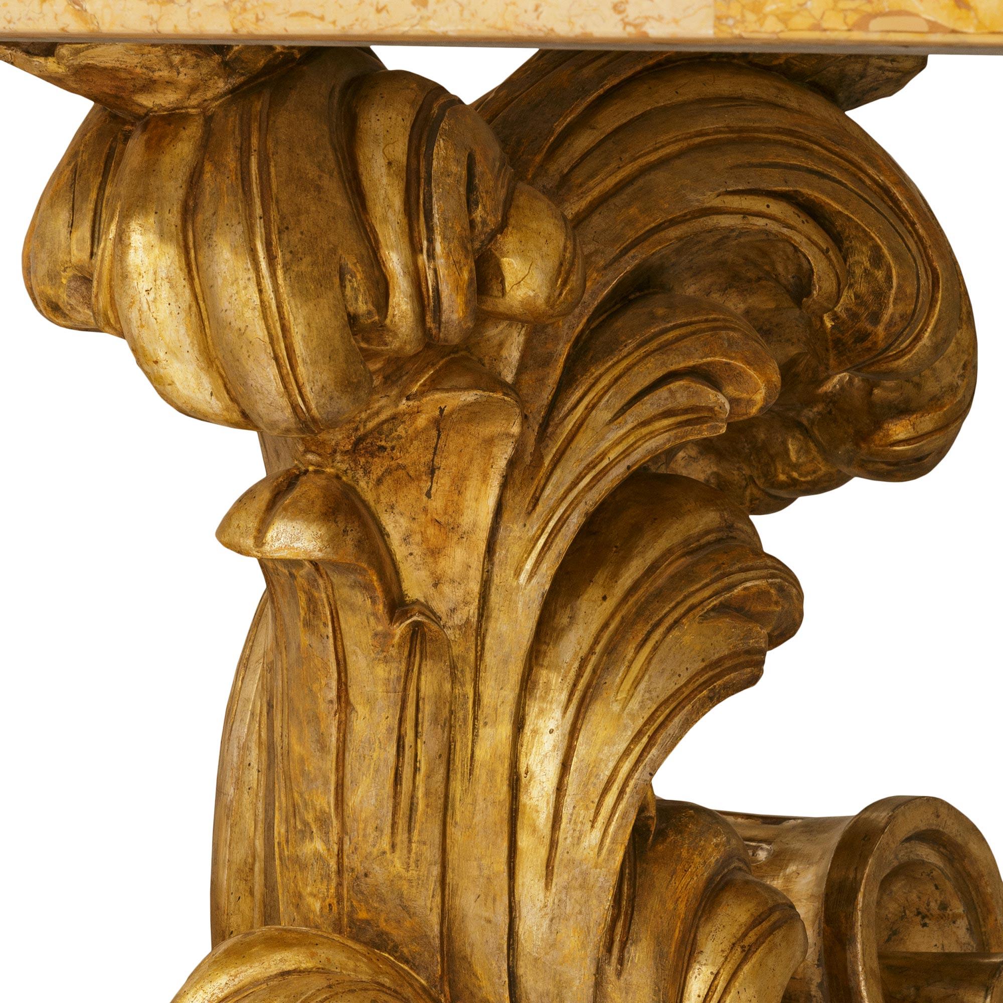 Table de salle à manger/table d'appoint italienne du 19ème siècle Scagliola et Mecca en vente 1