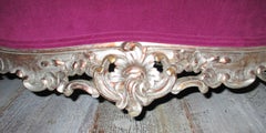 Italian 19th Century Silver Gold Gilt Baroque Settee