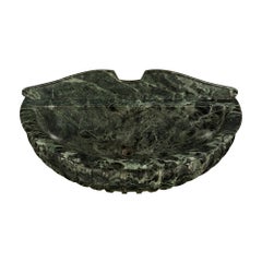 Italian 19th Century Solid Verde Antico Marble Wall-Mounted Fountain or Basin