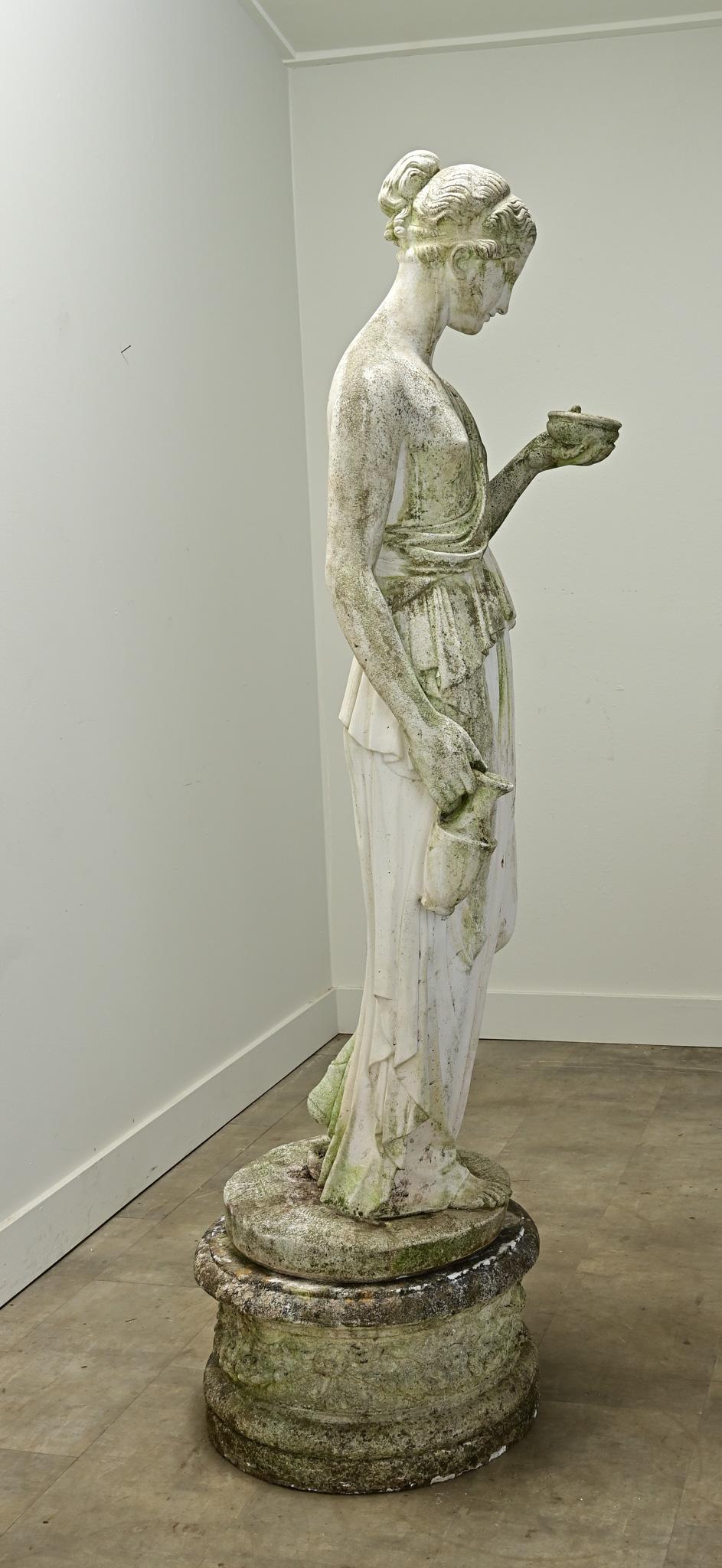 Italian 19th Century Statue of Greek Goddess, Hebe 6