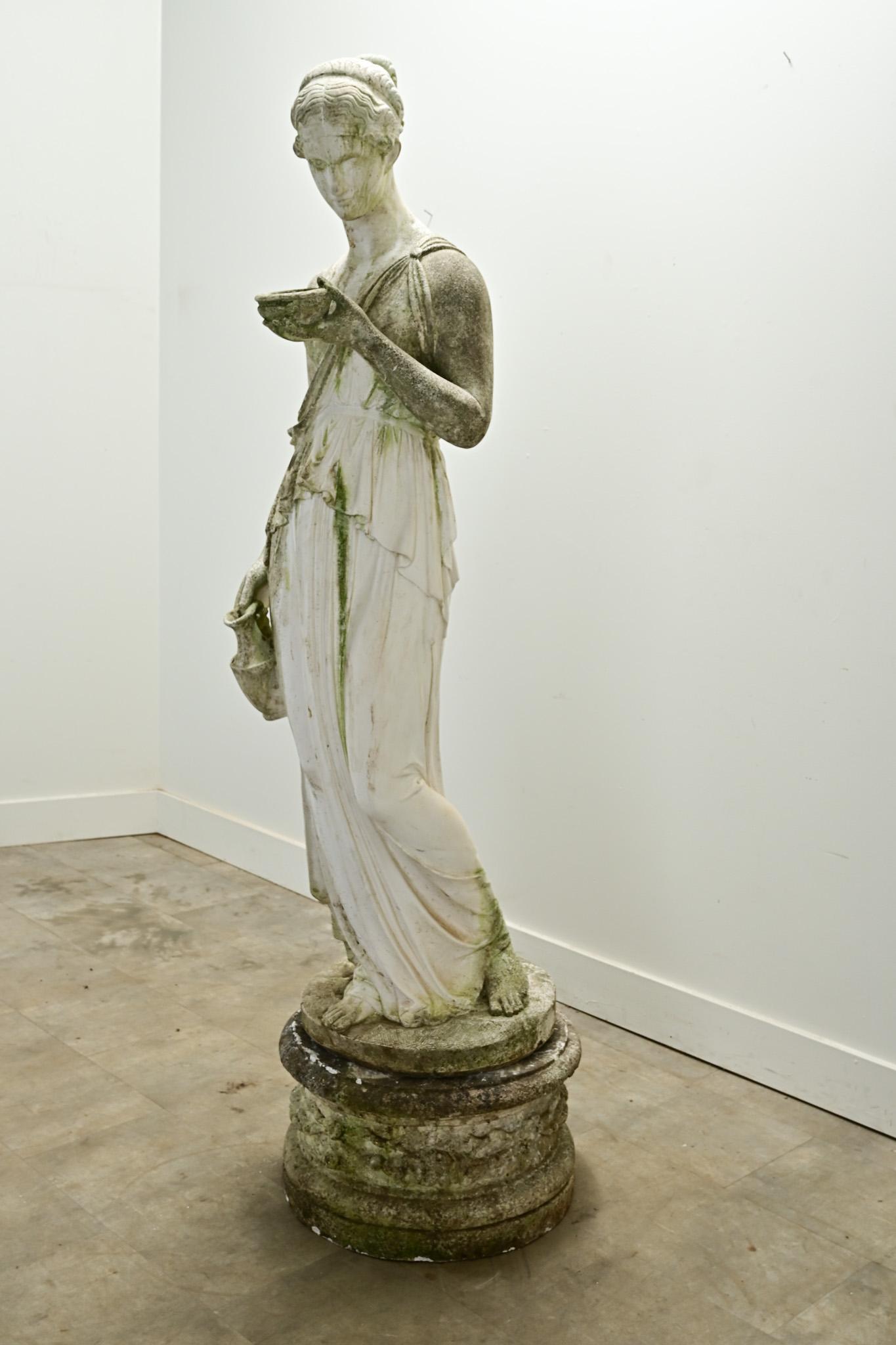 Italian 19th Century Statue of Greek Goddess, Hebe 8