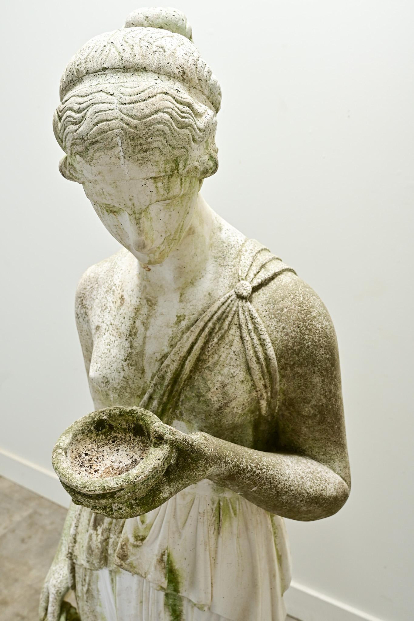 Italian 19th Century Statue of Greek Goddess, Hebe 9
