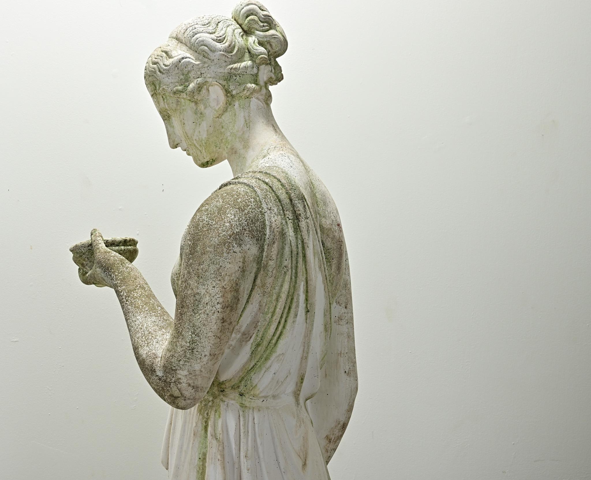 Italian 19th Century Statue of Greek Goddess, Hebe 14