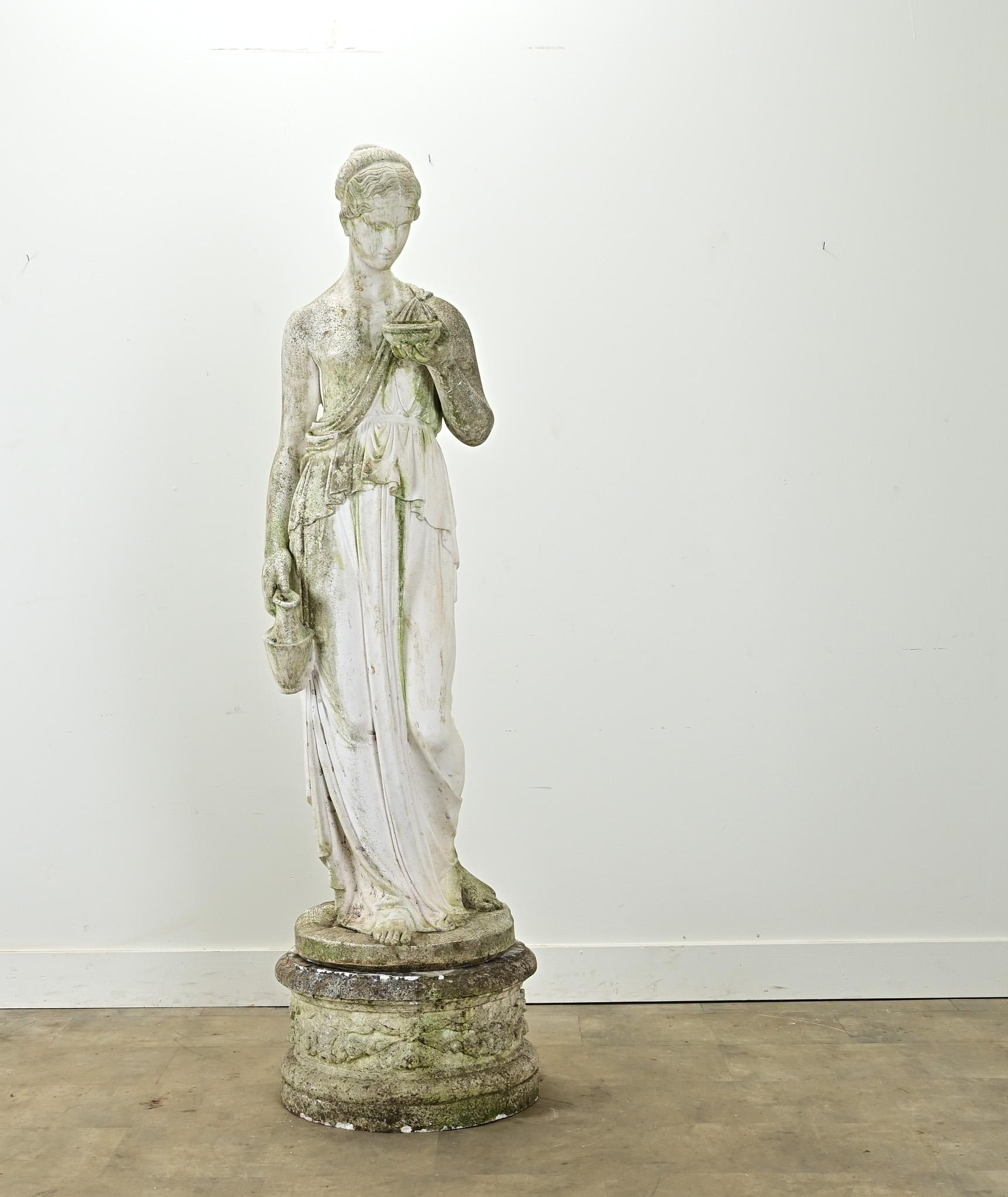 Other Italian 19th Century Statue of Greek Goddess, Hebe