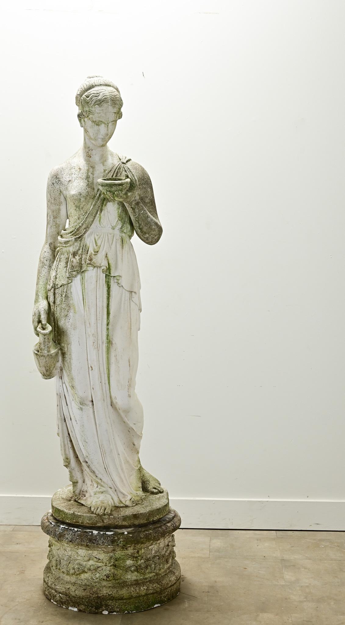Italian 19th Century Statue of Greek Goddess, Hebe 2