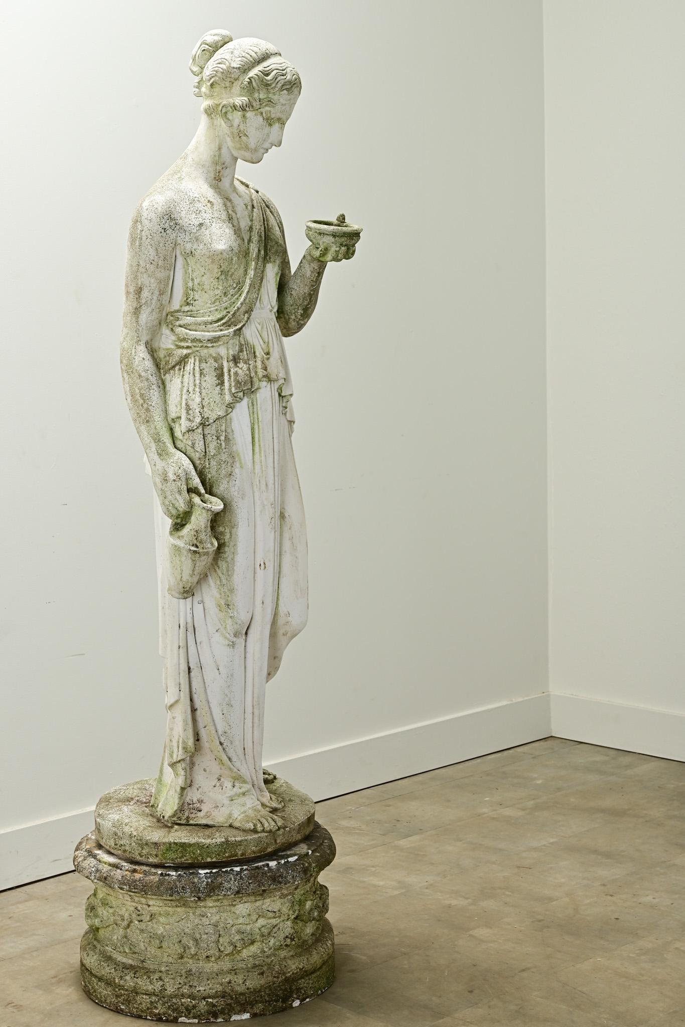 Italian 19th Century Statue of Greek Goddess, Hebe 3