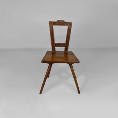 Italian 19th century style chair in wood, 1930s