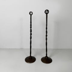 Italian 19th-century style doorstop in wrought iron, 1930s