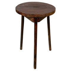 Italian 19th century style table stool in wood, 1930s