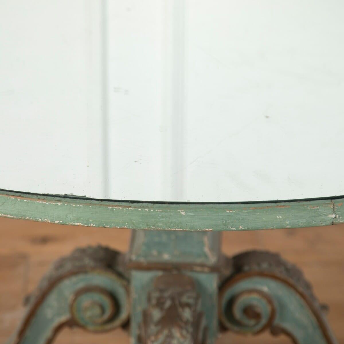 Italian 19th Century Table with Mirrored Top 1