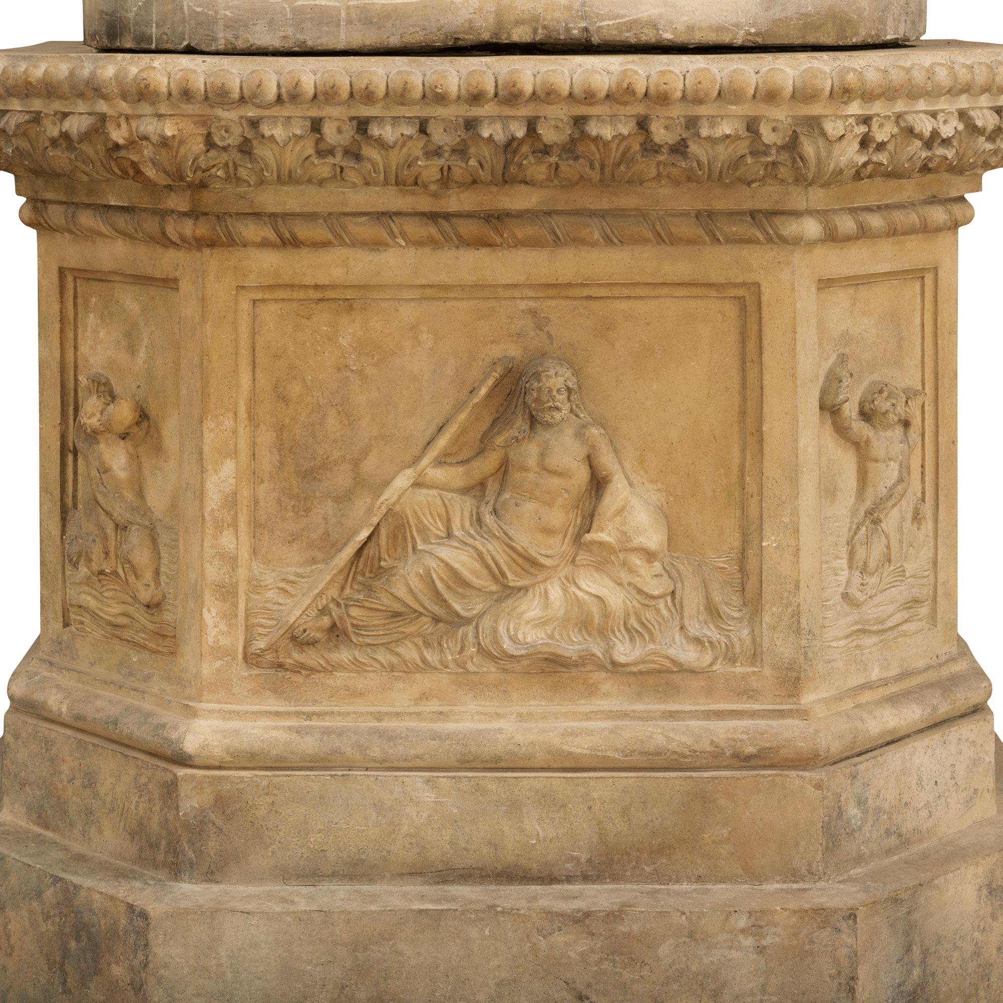 Fontaine italienne en terre cuite du 19e siècle en vente 7