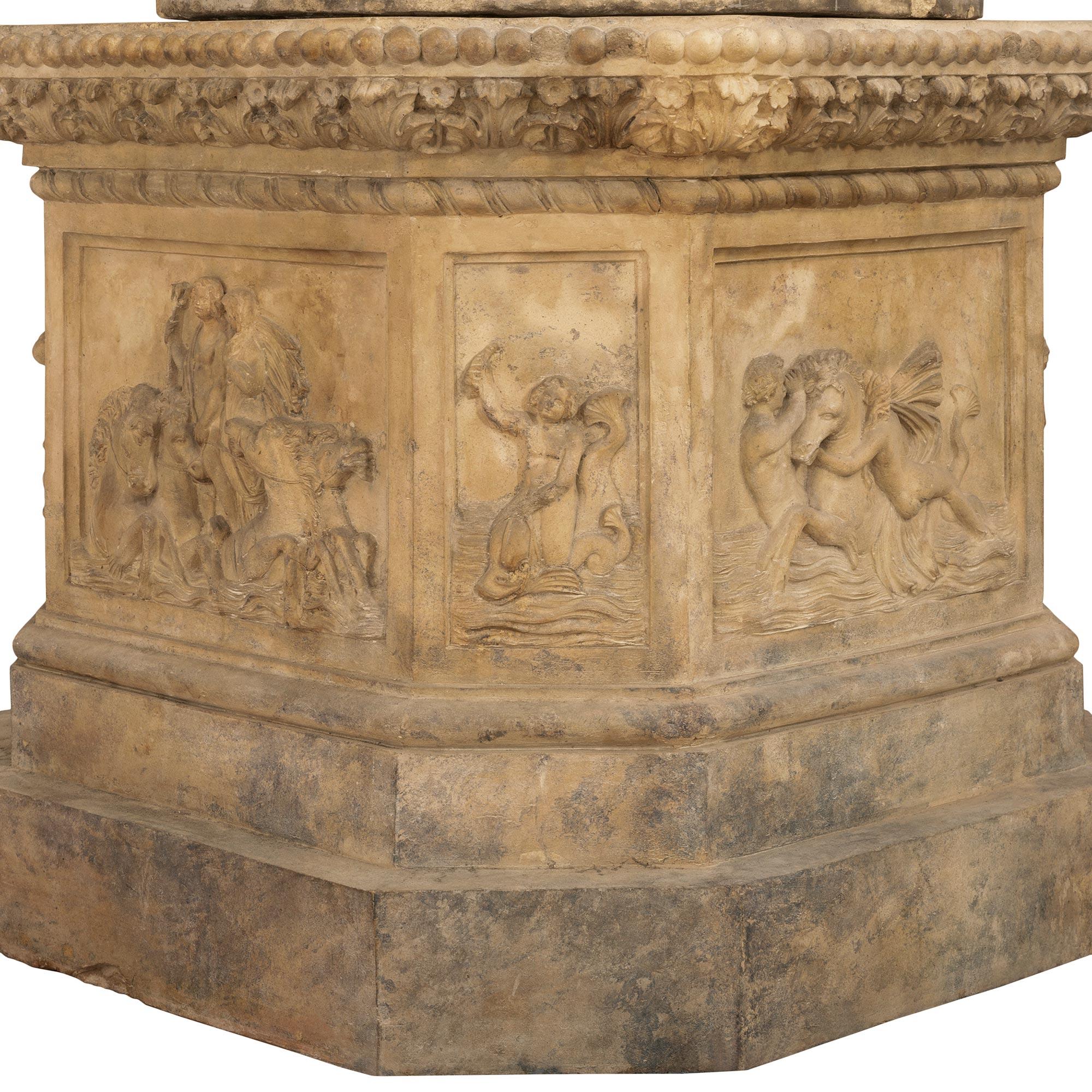 Fontaine italienne en terre cuite du 19e siècle en vente 9
