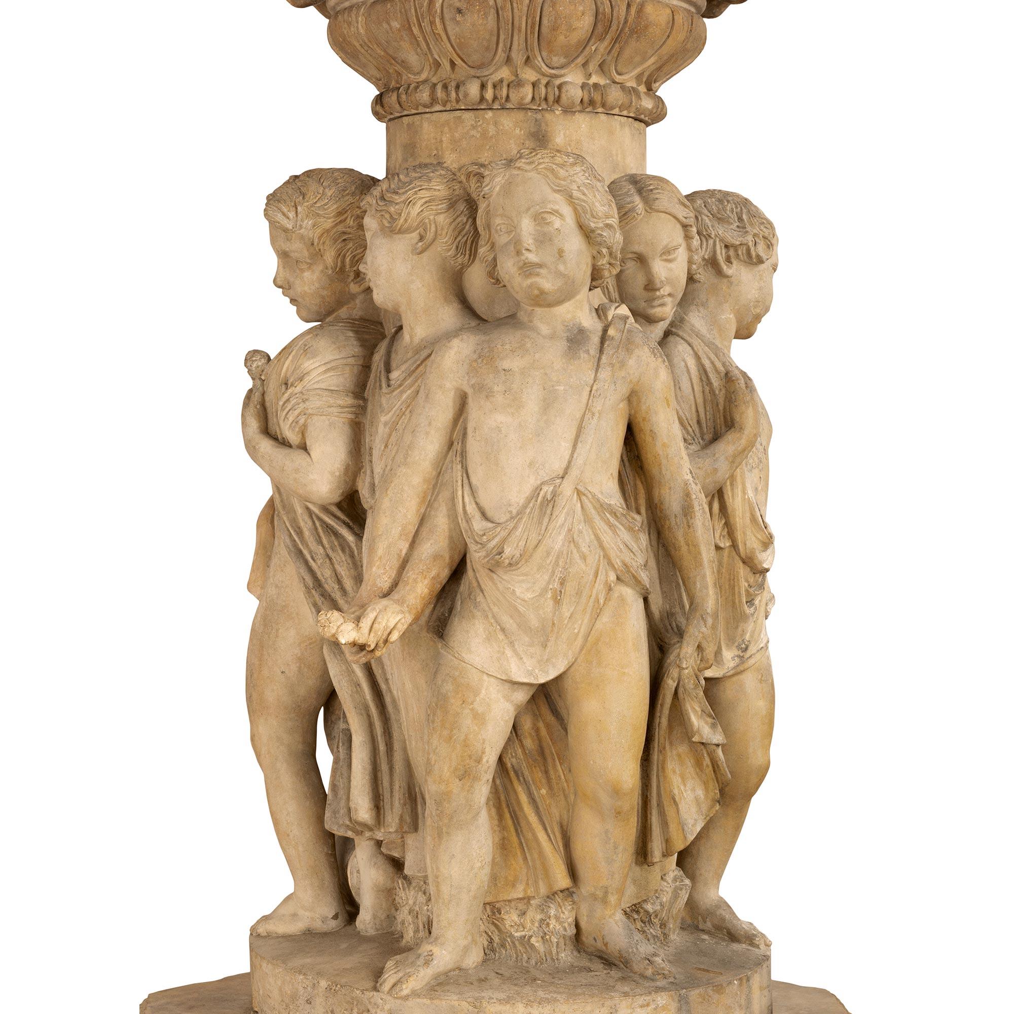 Fontaine italienne en terre cuite du 19e siècle en vente 1