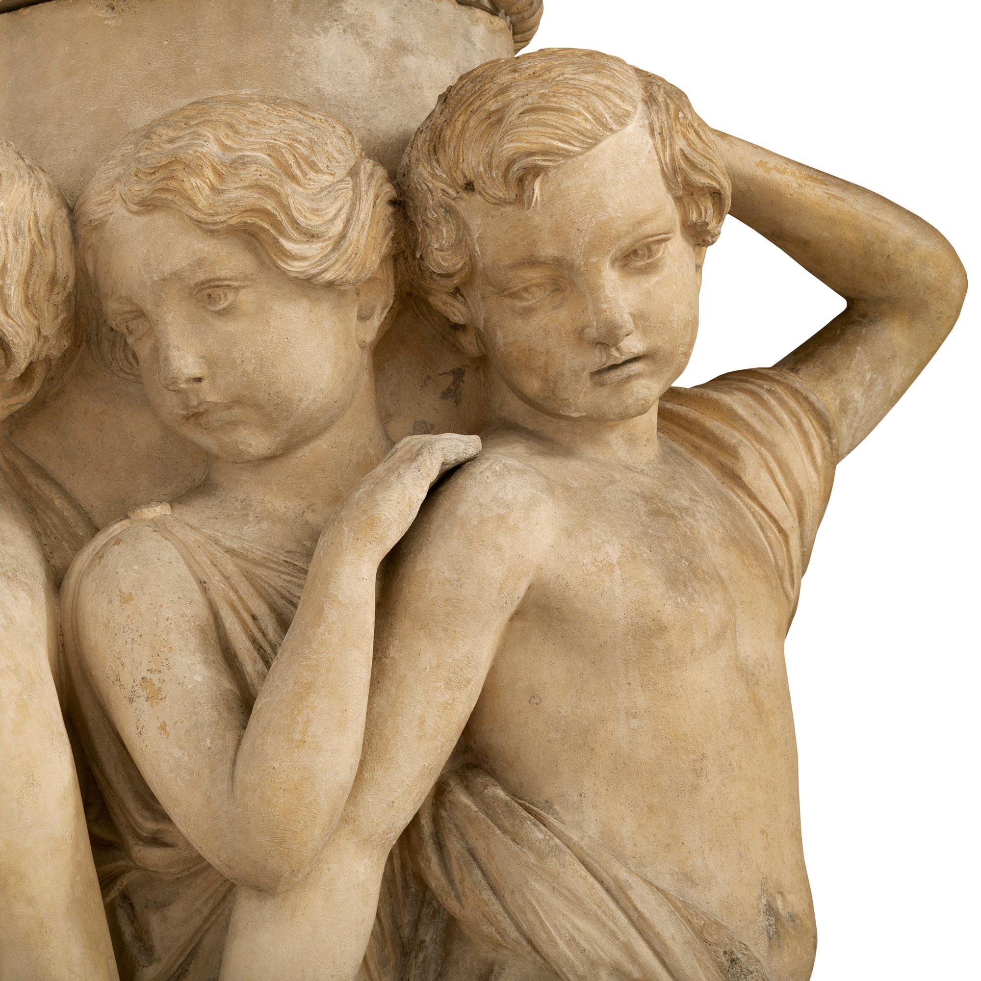Fontaine italienne en terre cuite du 19e siècle en vente 4