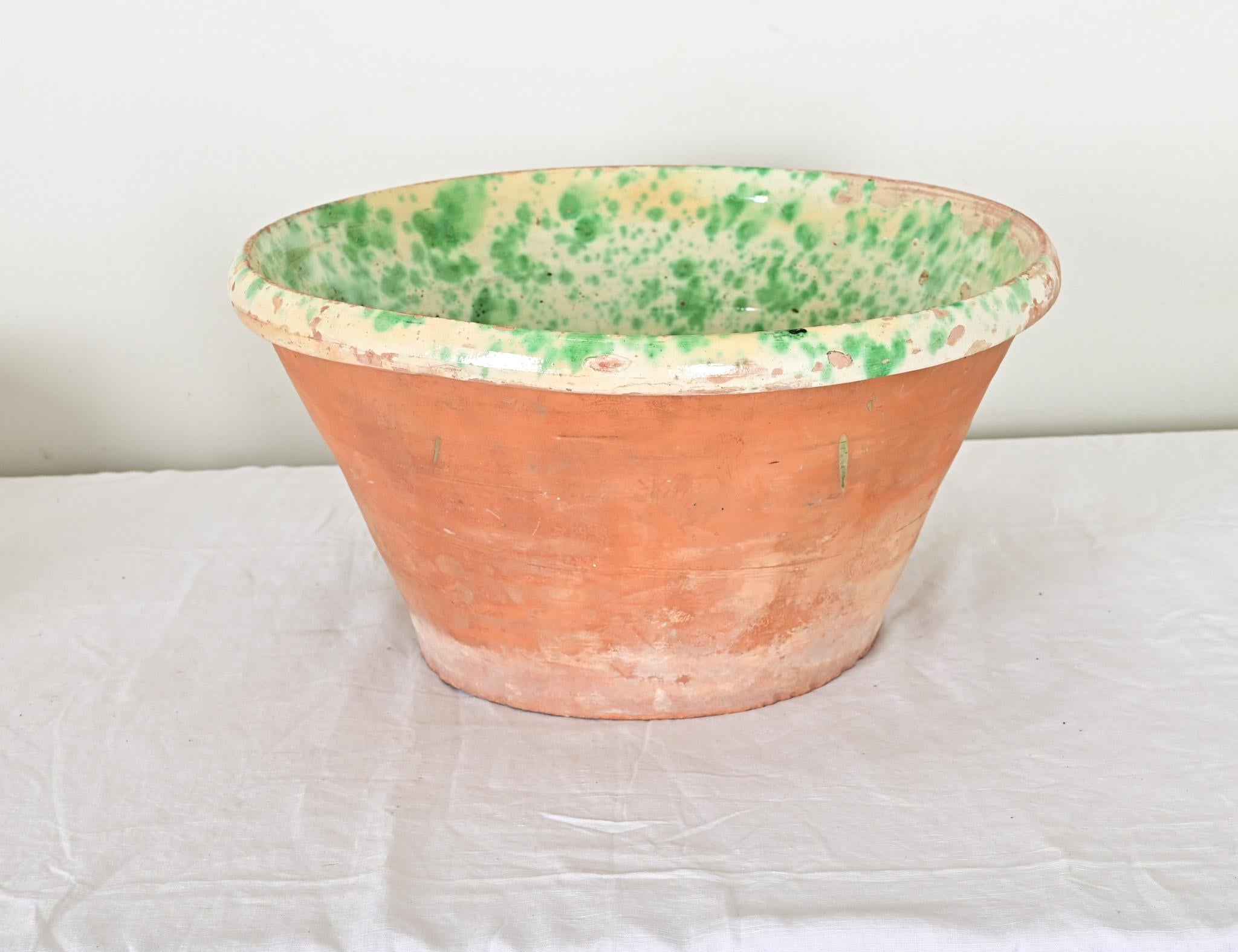 Cuenco italiano de terracota para passata del siglo XIX Otro en venta