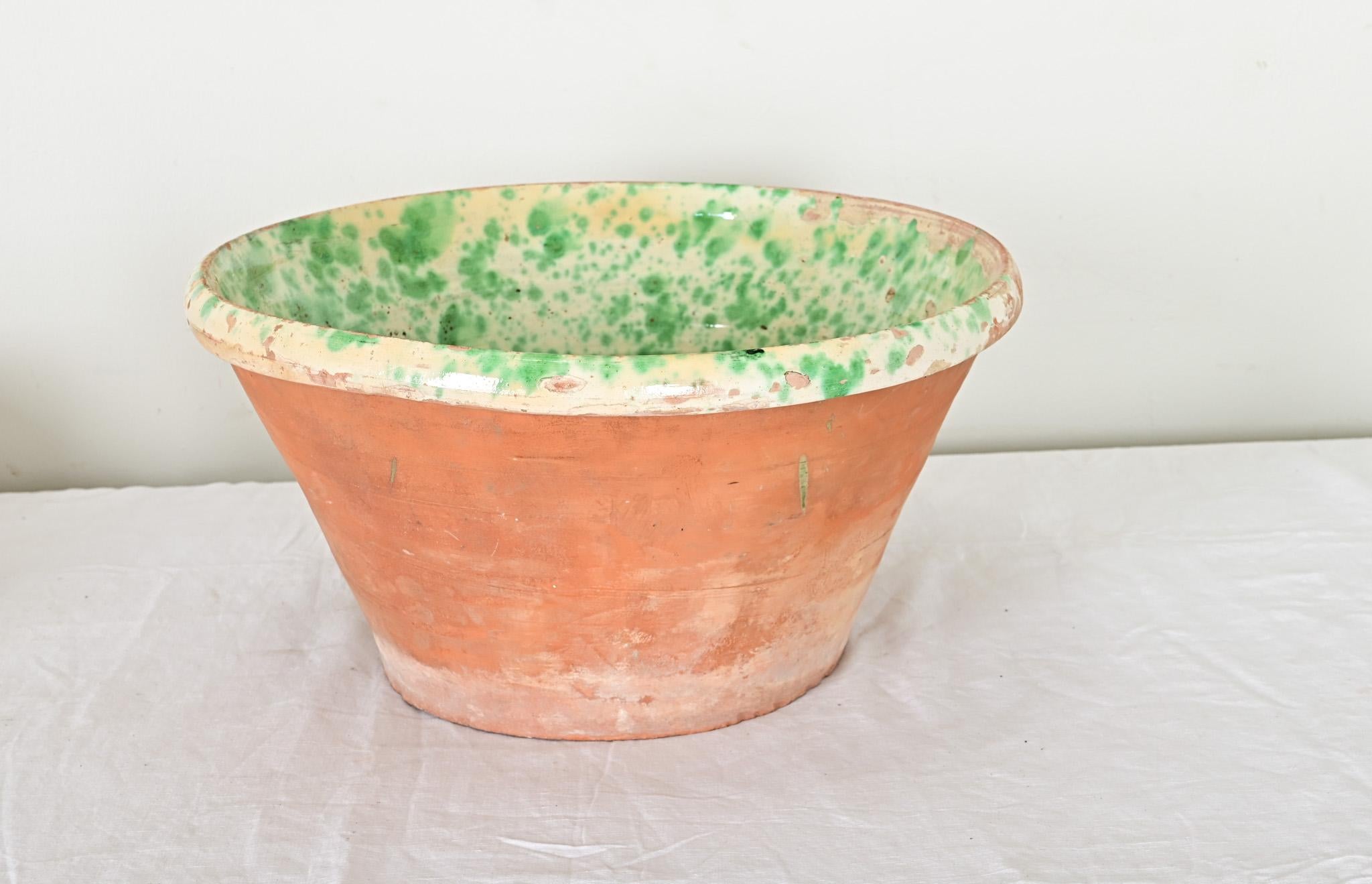 Cuenco italiano de terracota para passata del siglo XIX Italiano en venta