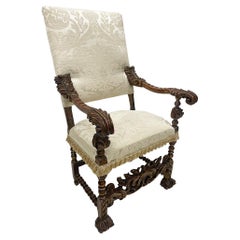 Used Italian 19th Century Throne armchair