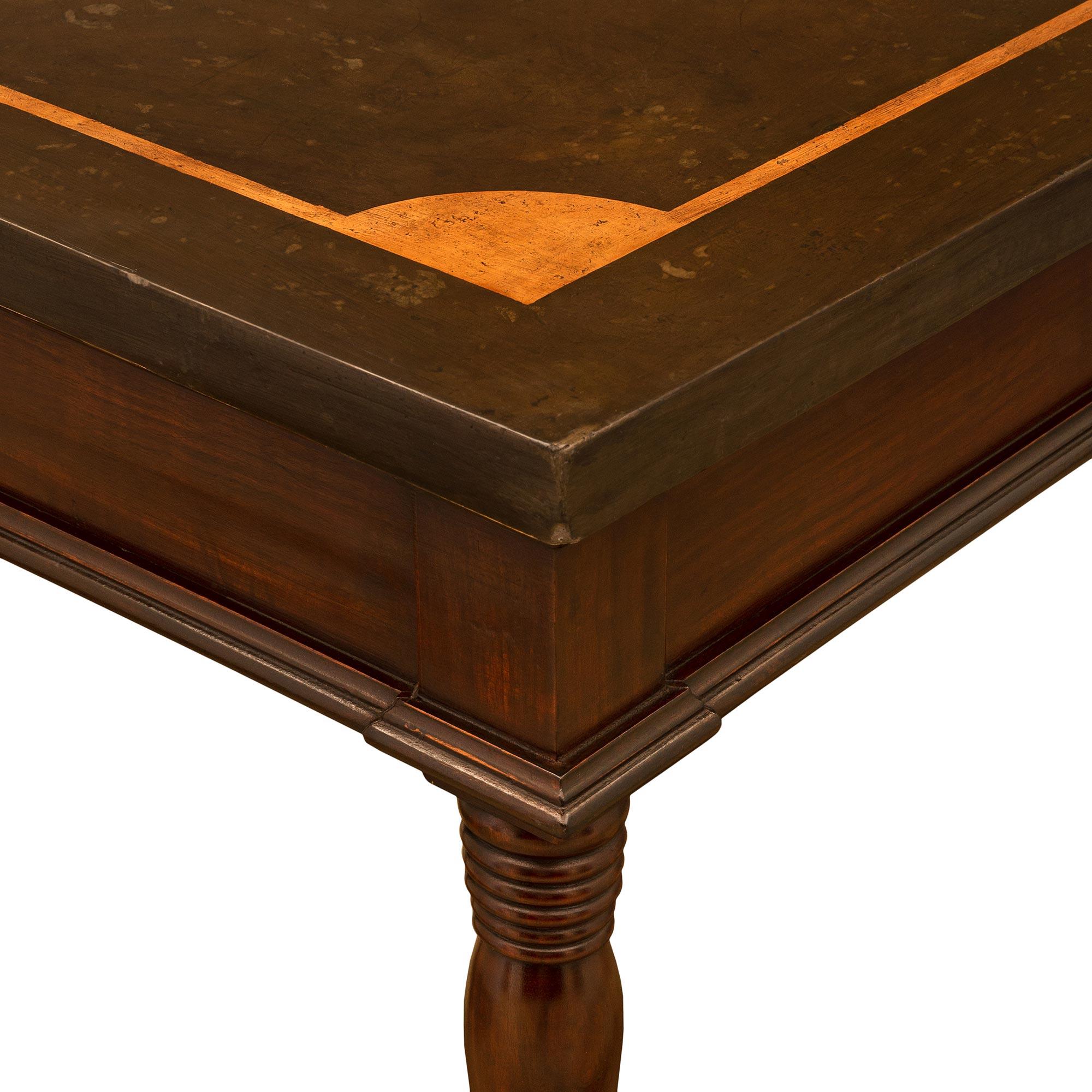 Italian 19th Century Tuscan St. Walnut and Scagliola Center Table For Sale 2