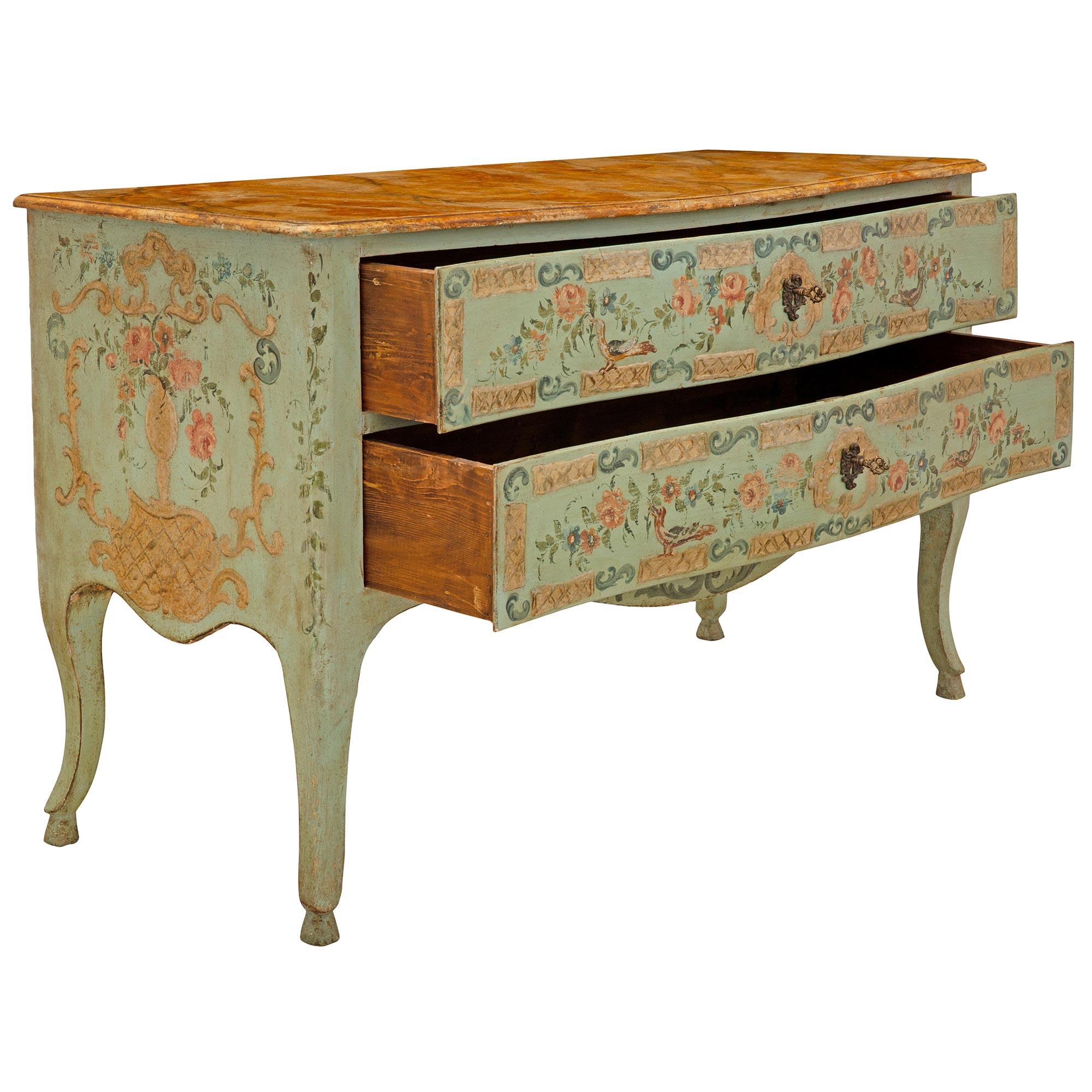 Italian 19th Century Two Drawer Commode In Good Condition For Sale In West Palm Beach, FL