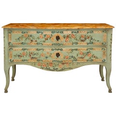 Italian 19th Century Two Drawer Commode