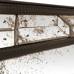 Italian 19th Century Venetian St. Ebonized Fruitwood Mirror