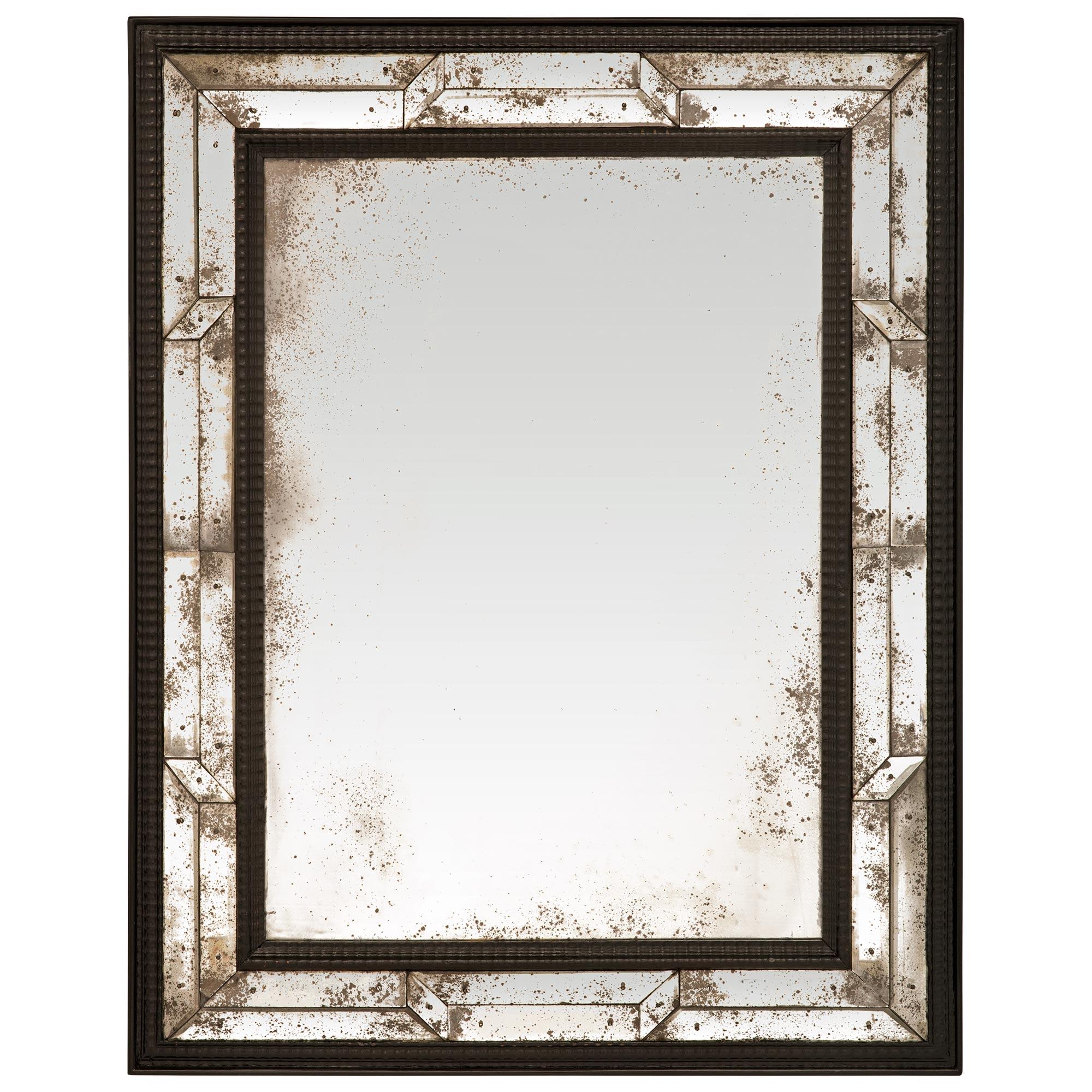 Italian 19th Century Venetian St. Ebonized Fruitwood Mirror For Sale 5
