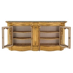 Italian 19th Century Venetian St. Giltwood Cabinet Vitrine