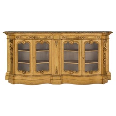 Italian 19th Century Venetian St. Giltwood Cabinet Vitrine