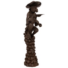 Italian 19th Century Venetian St. Patinated Walnut Umbrella Stand