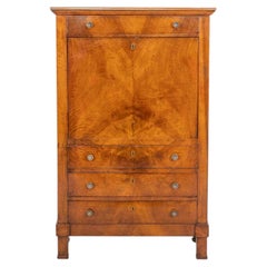 Italian 19th Century Walnut Secrétaire à Abattant with Fitted Interior