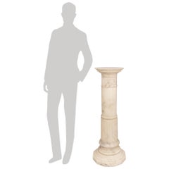 Italian 19th century Alabaster pedestal
