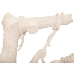 Italian 19th Century White Carrara Marble Statue