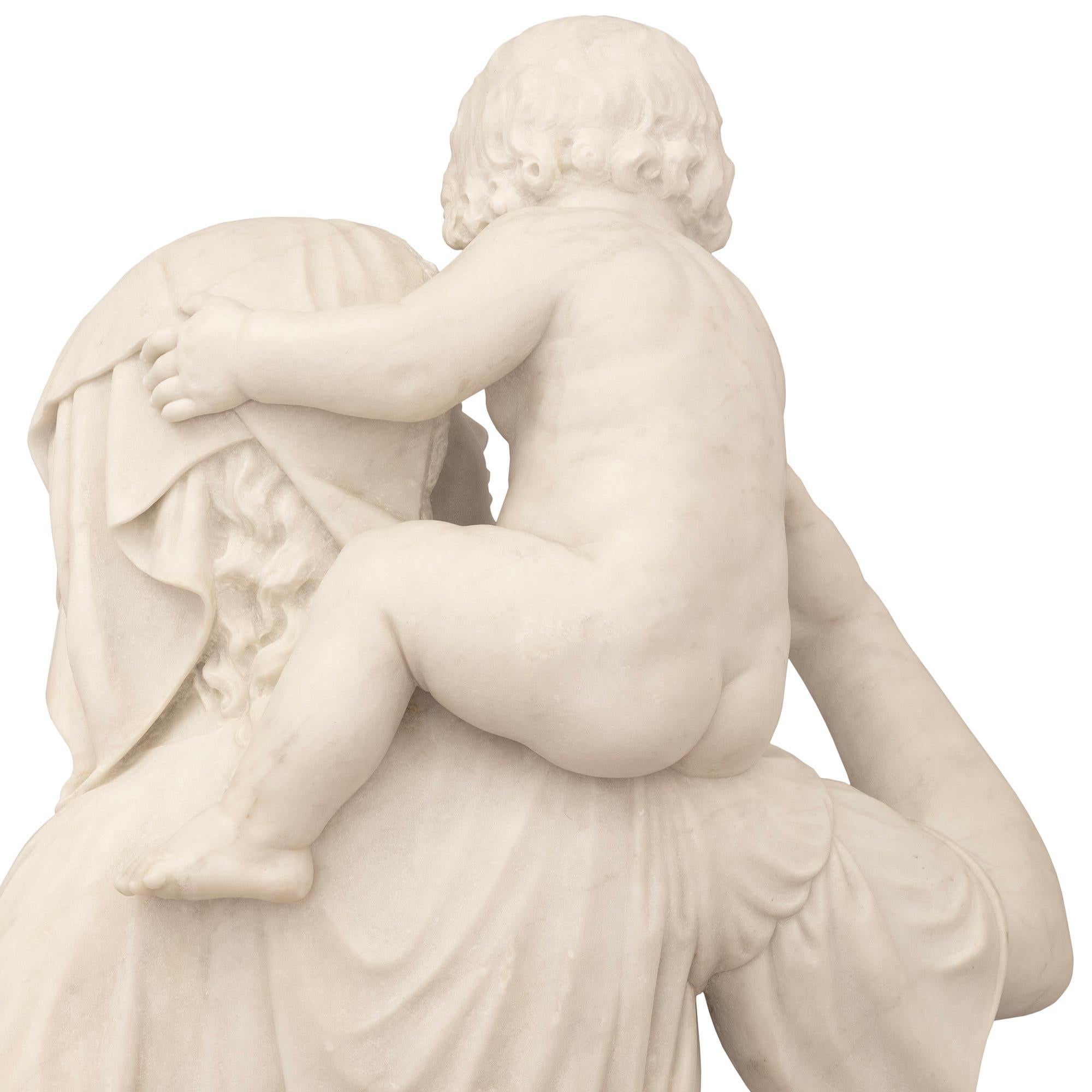 Statua italiana del XIX secolo in marmo bianco di Carrara in vendita 1