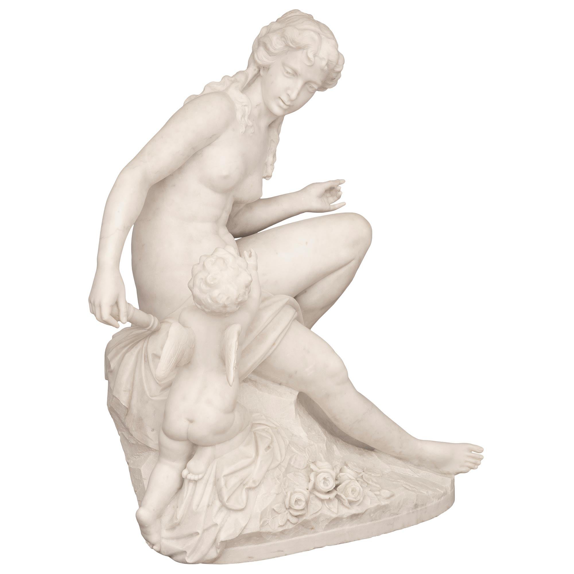 venus and cupid statue