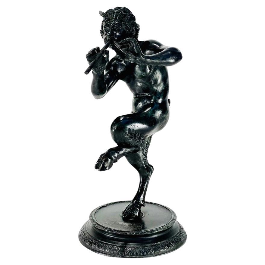 Italie 19e Fauno en bronze vers 1850.