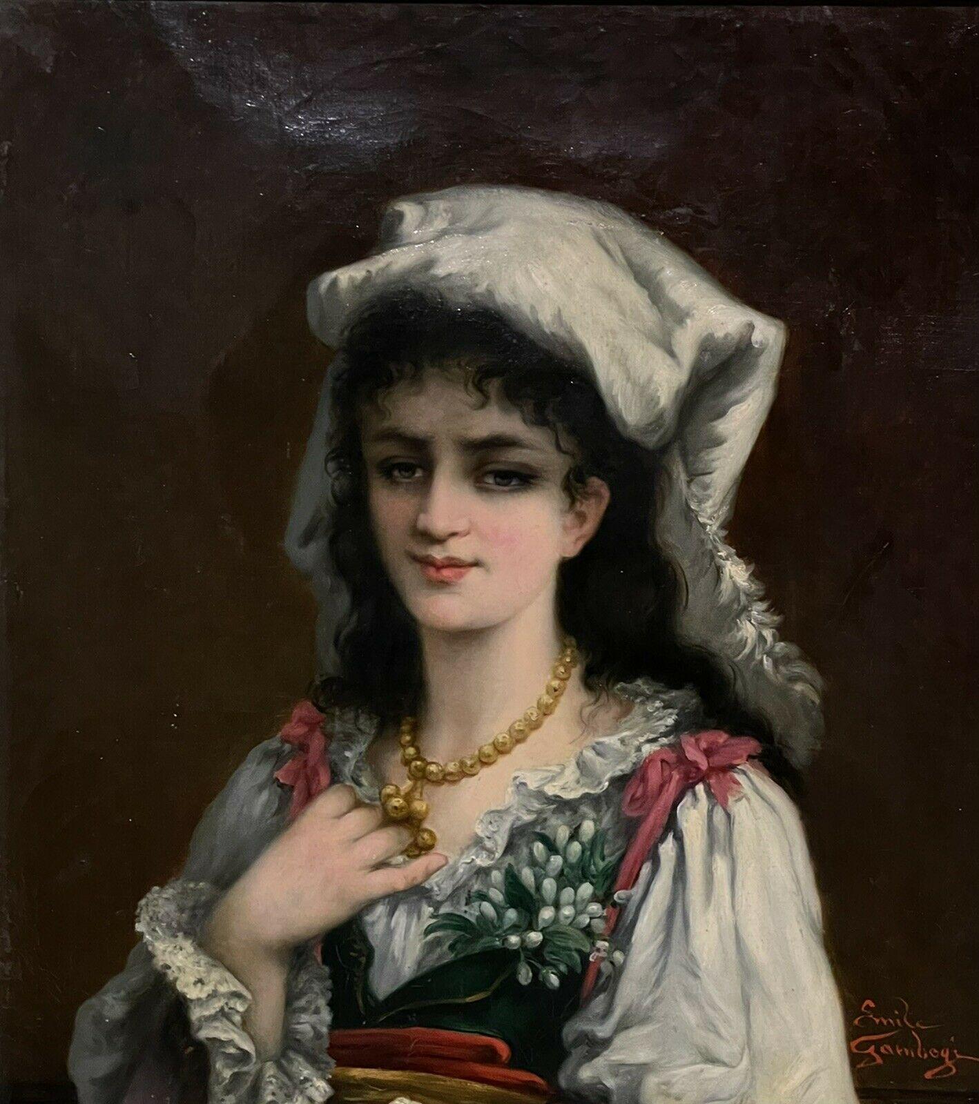 young lady in italian