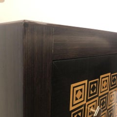 Italian 2-Drawer Chest by Rencollection – Ebony & Ivory Diamond Inlay