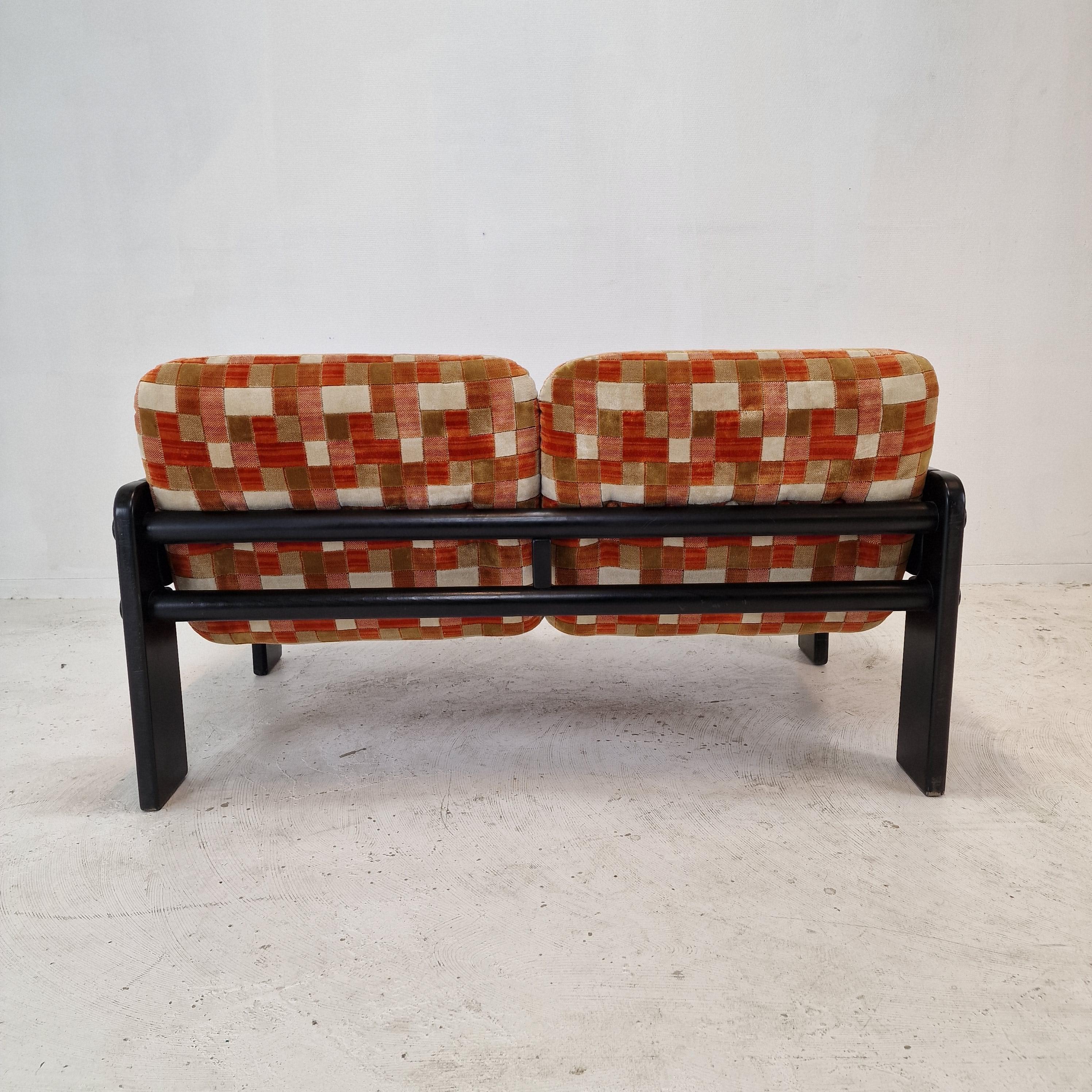 Italian 2-Seat Sofa, 1980s For Sale 7