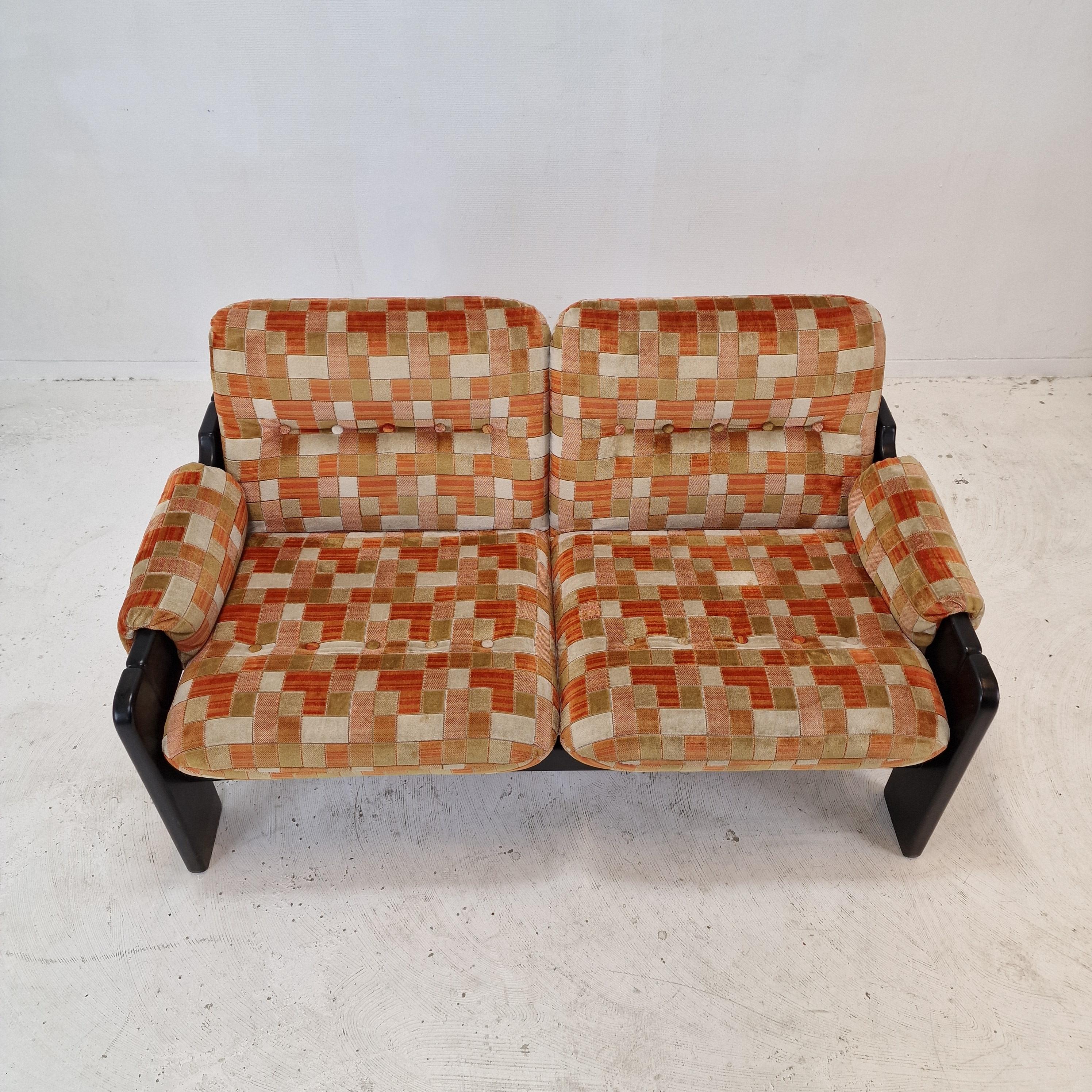Italienisches 2-Sitz-Sofa, 1980er-Jahre im Angebot 2
