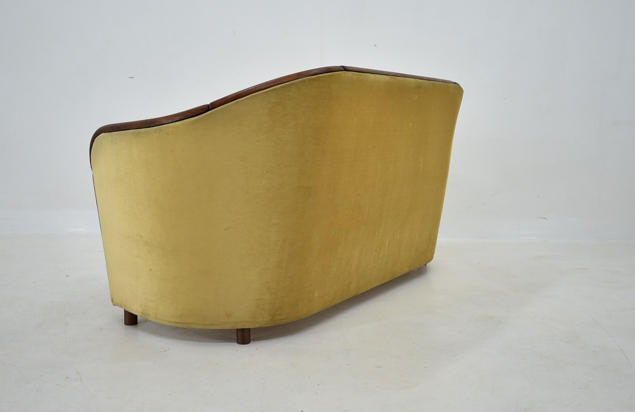 Italienisches 2-Sitz-Sofa im Stil von Gio Ponti, 1950er Jahre im Angebot 5