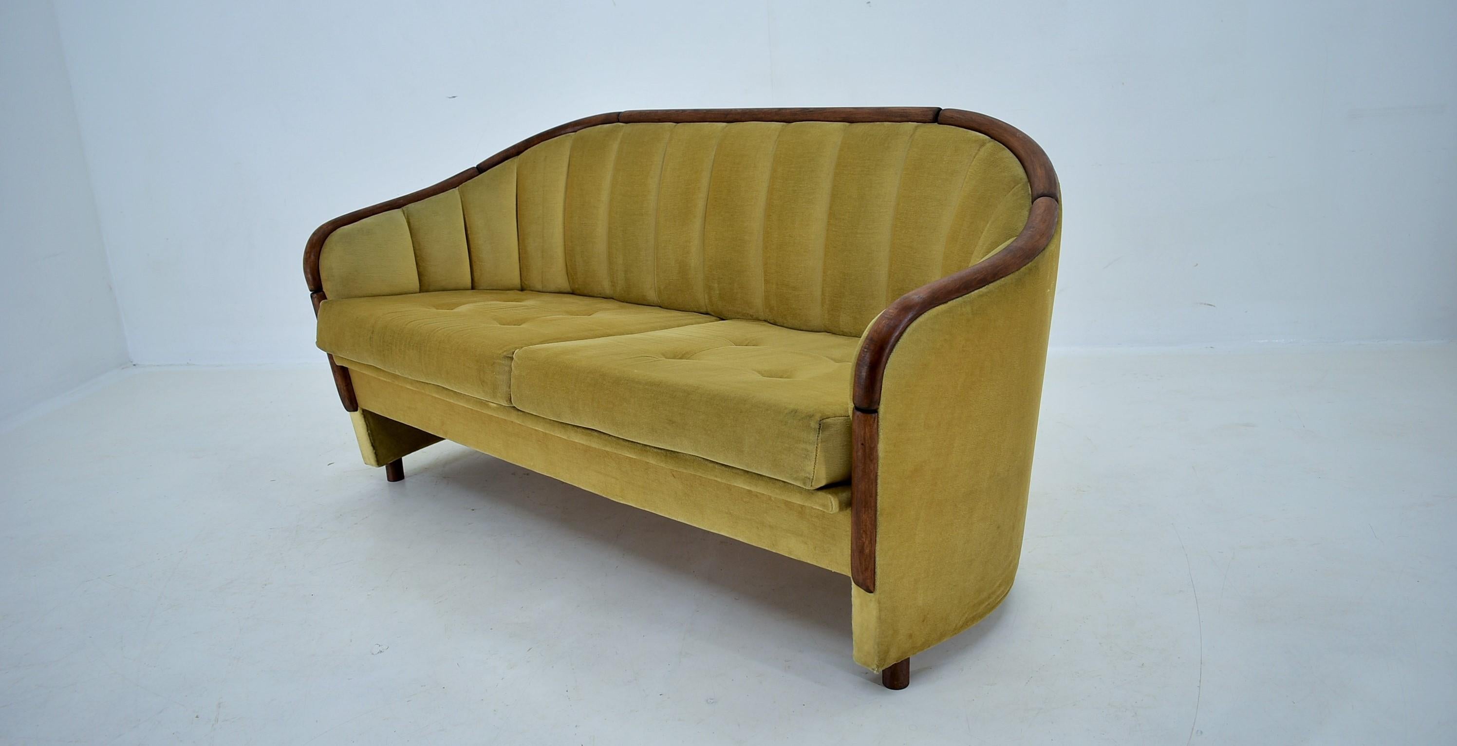 Italienisches 2-Sitz-Sofa im Stil von Gio Ponti, 1950er Jahre im Angebot 10
