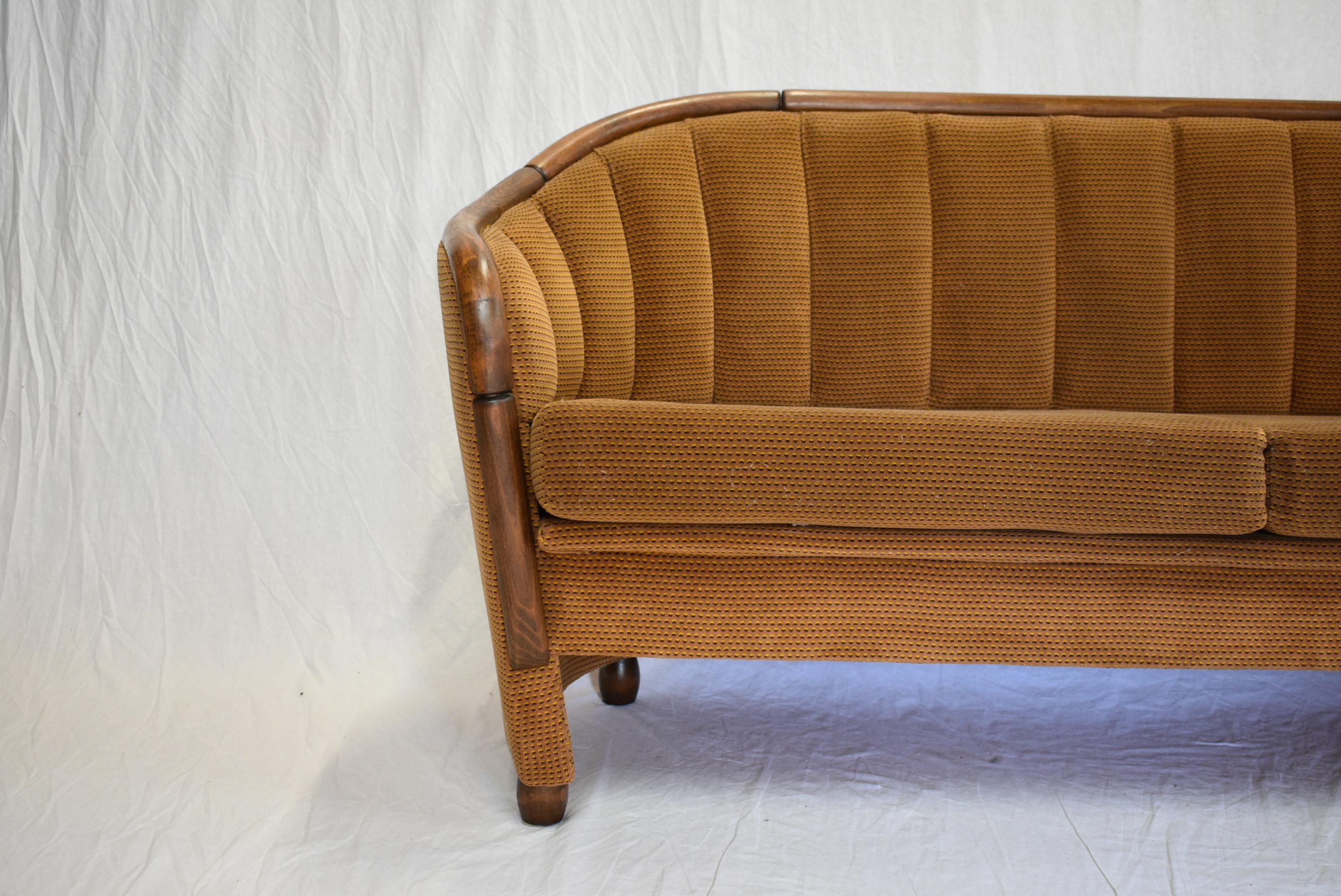 Mid-Century Modern Italian 2-Seat Sofa in the Style of Gio Ponti, 1950s