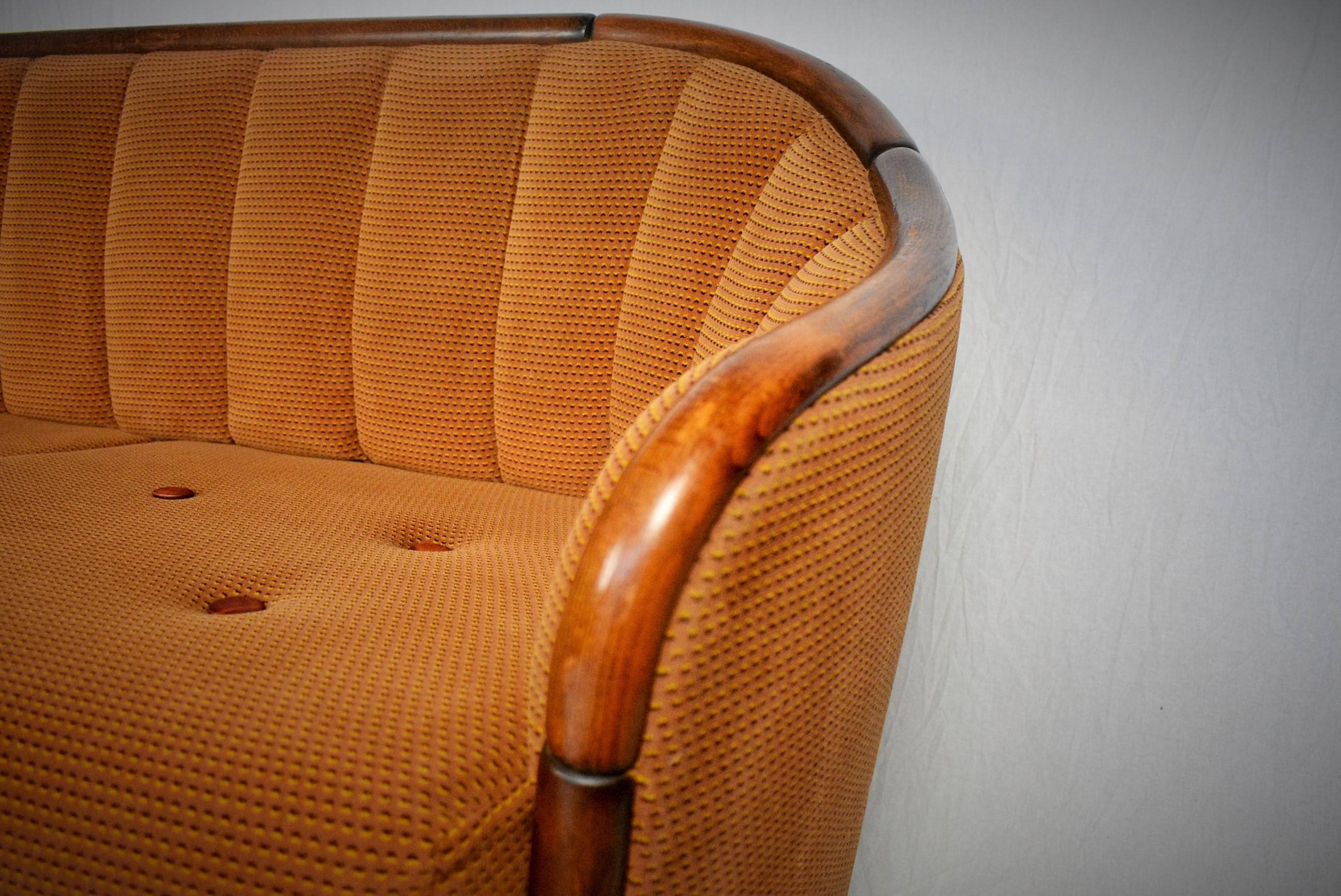 Fabric Italian 2-Seat Sofa in the Style of Gio Ponti, 1950s