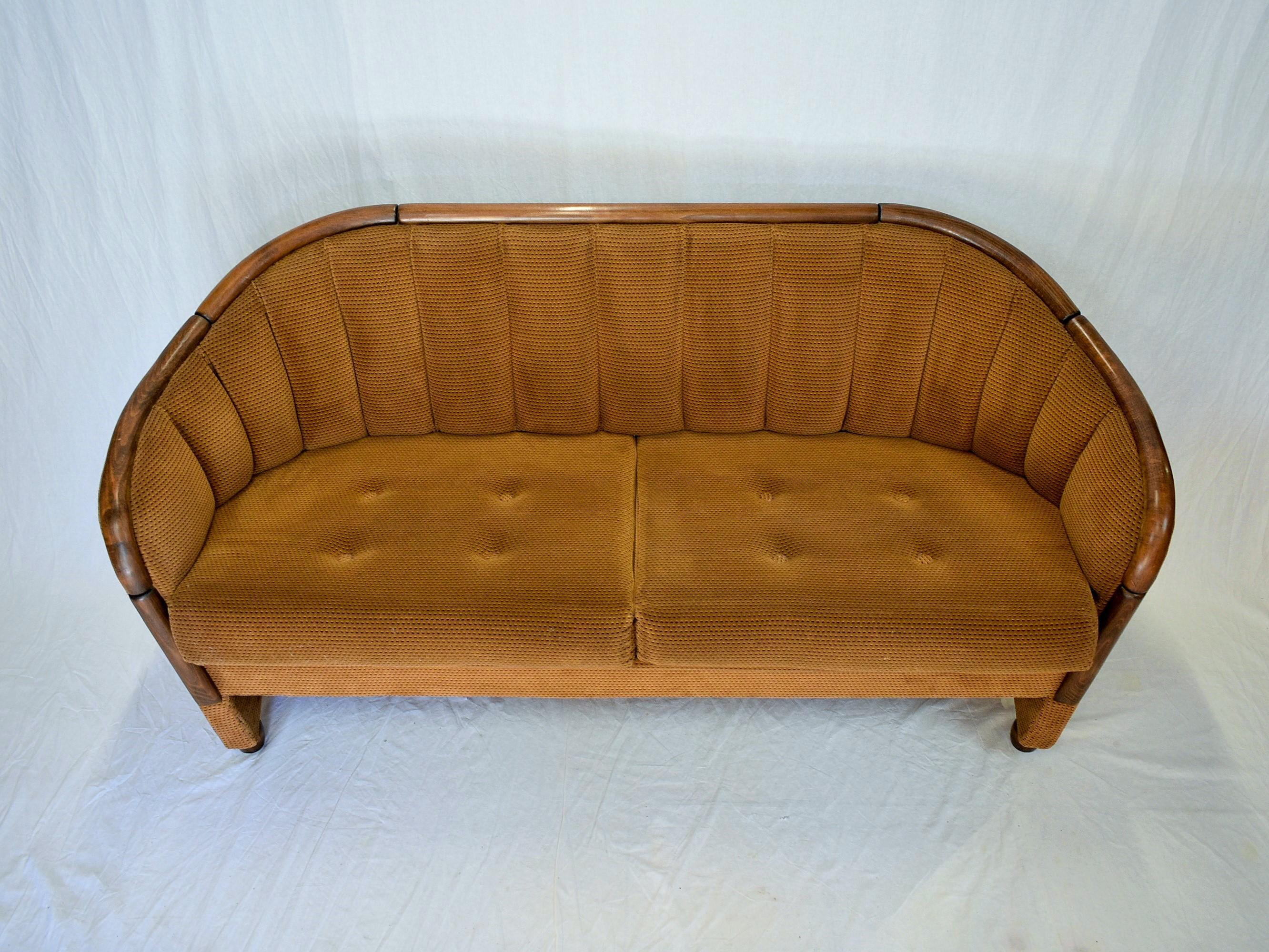 Mid-20th Century Italian 2-Seat Sofa in the Style of Gio Ponti, 1950s