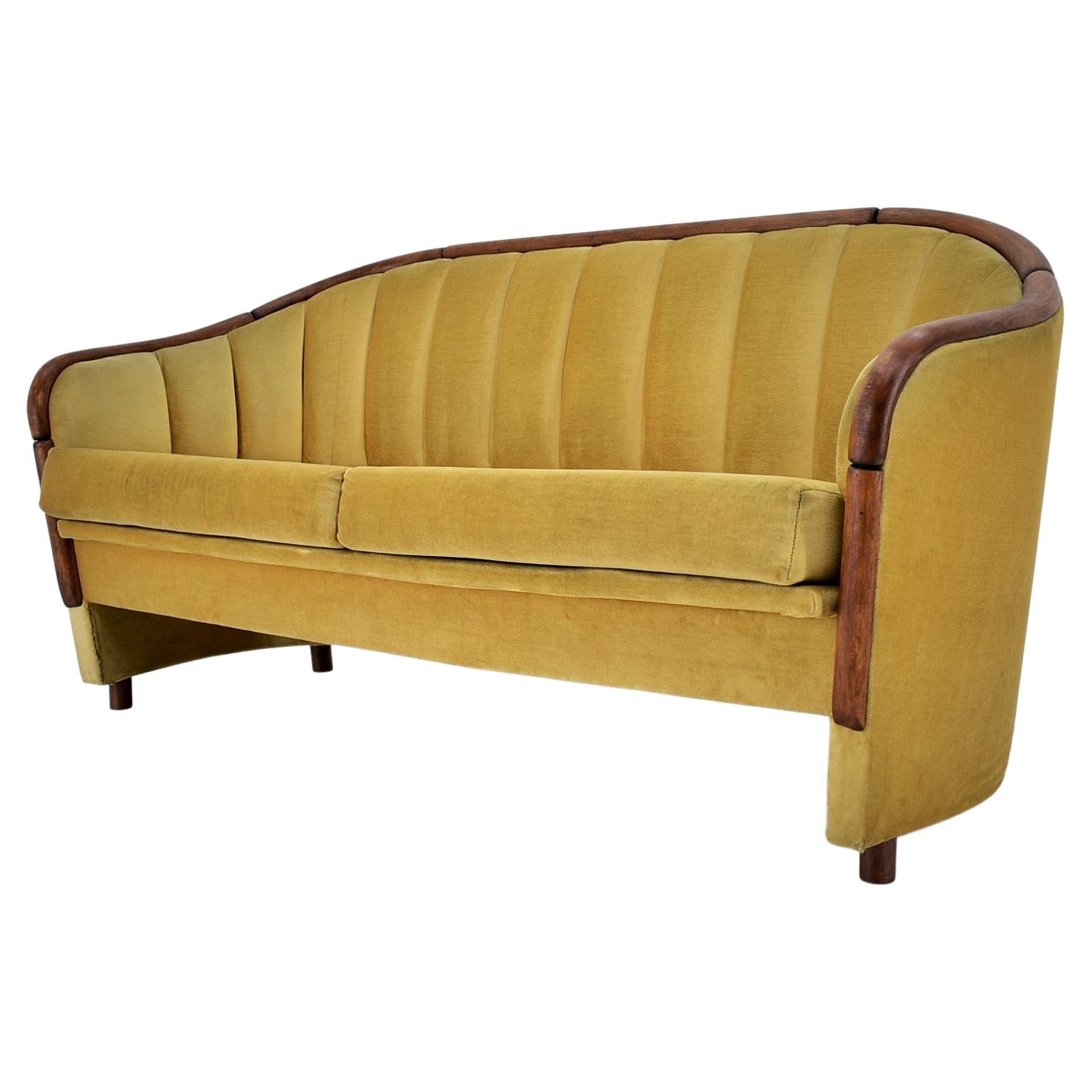 Italian 2-Seat Sofa in the Style of Gio Ponti, 1950s For Sale